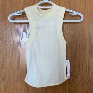 UO Cream Racerback Tank Top